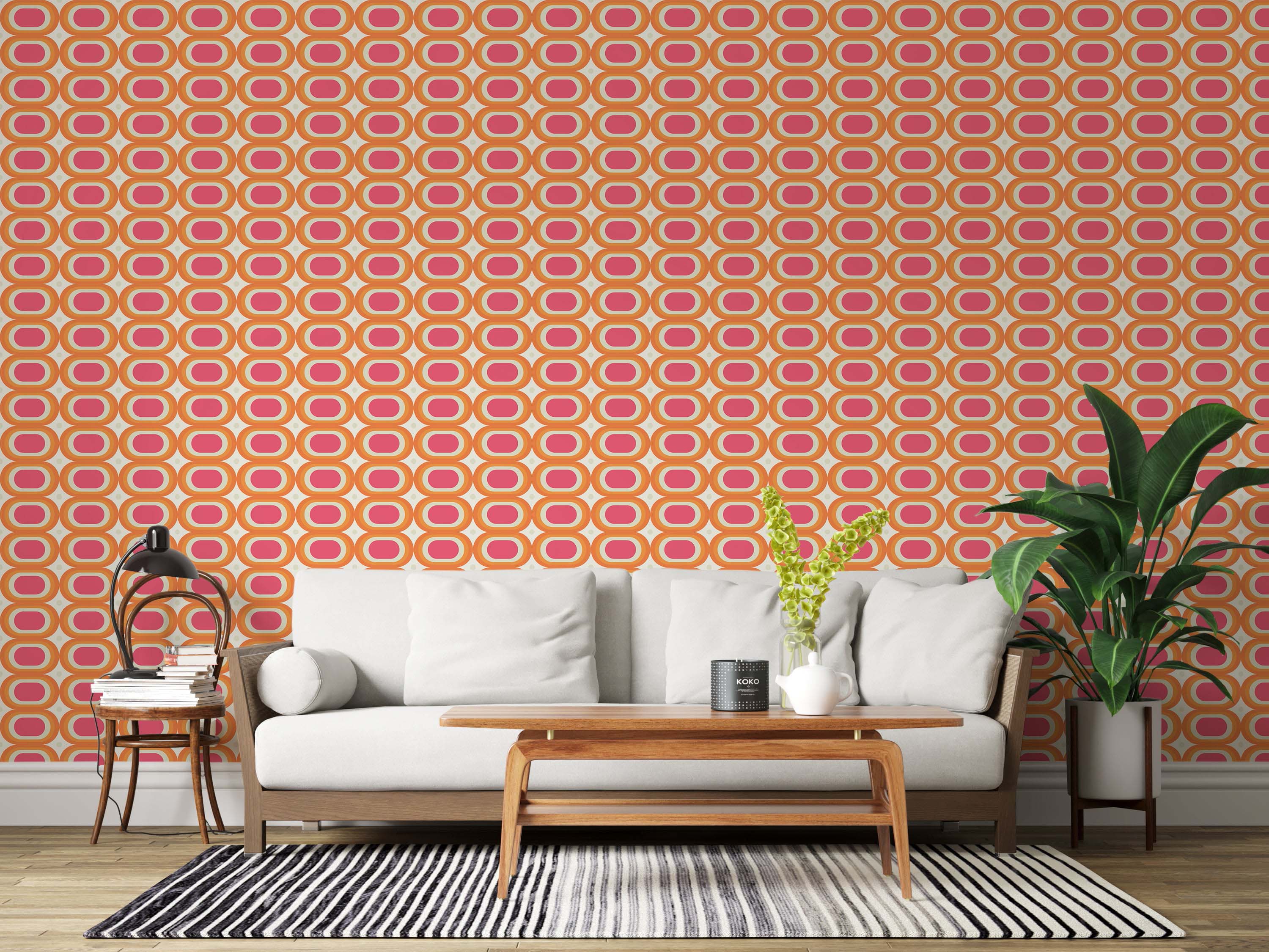 Floral wallpapers inspired by retro 60s wallpapers