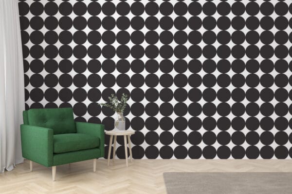 Large dots removable wallpaper