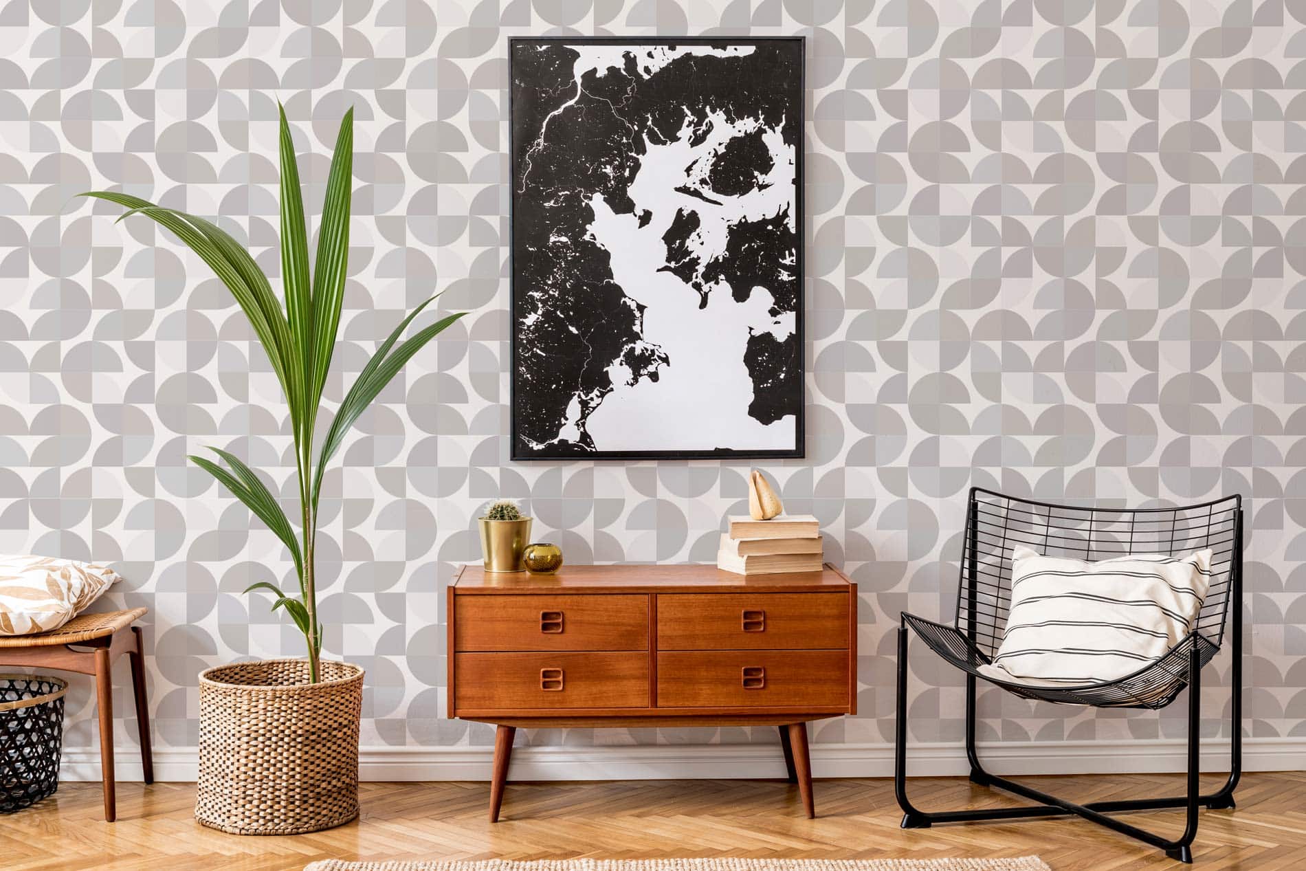 Peel and Stick Wall Paper Murals  Mid Century Modern Gal