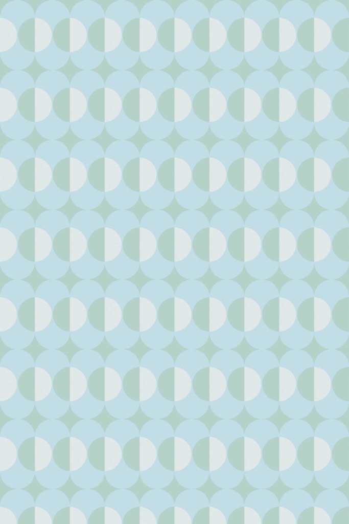 Fancy Walls wallpaper for walls in geometric light blue pattern