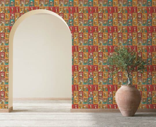 retro removable wallpaper