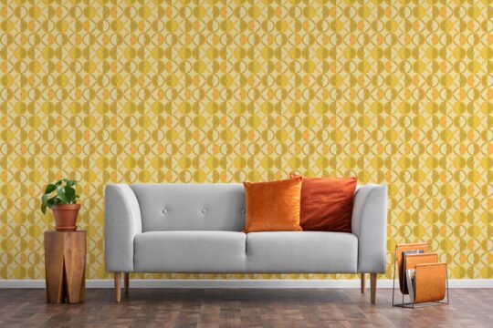 Retro Radiance Cube removable wallpaper by Fancy Walls