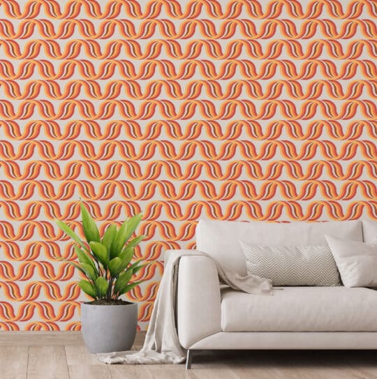 orange living room peel and stick removable wallpaper
