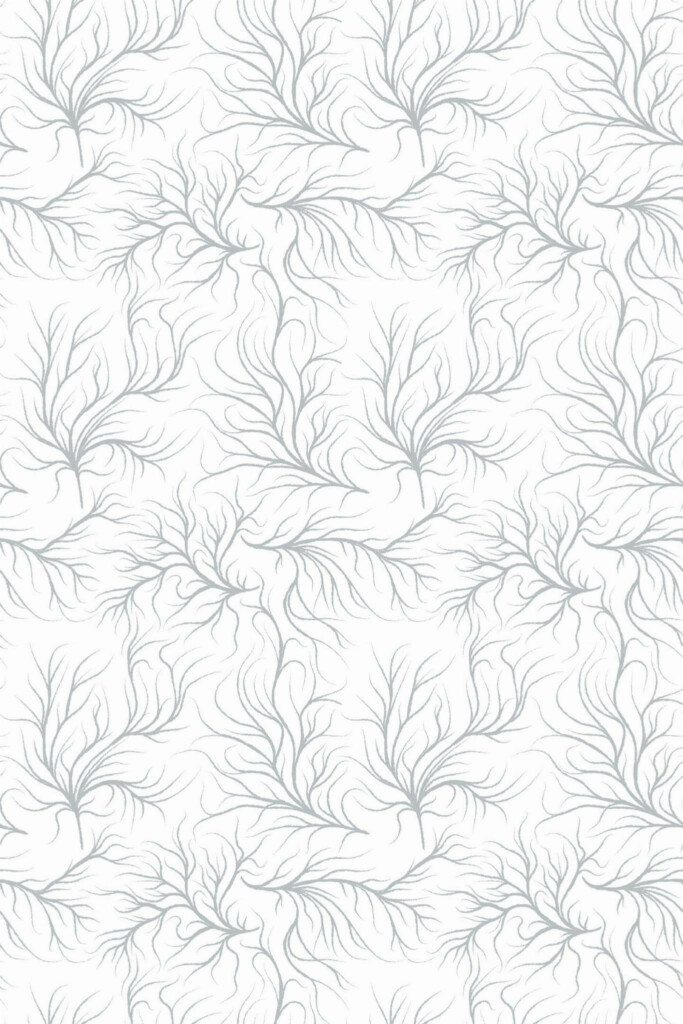 Pattern repeat of Roots removable wallpaper design