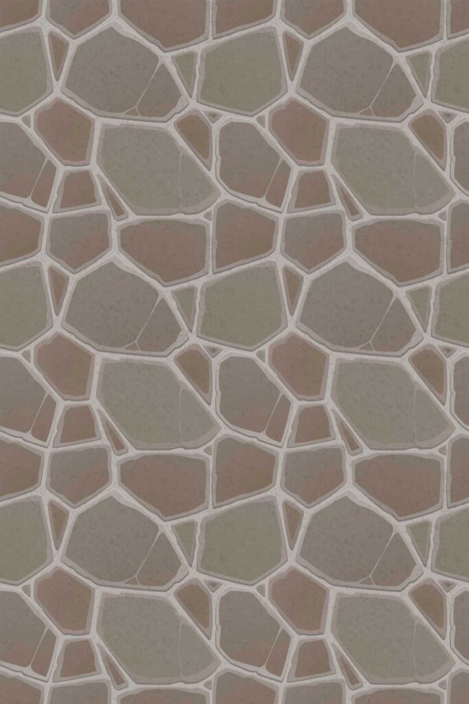 Traditional Brown Stone Texture Wallpaper by Fancy Walls.