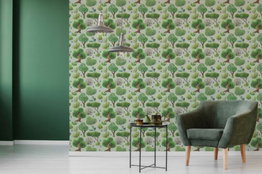green sage unpasted wallpaper