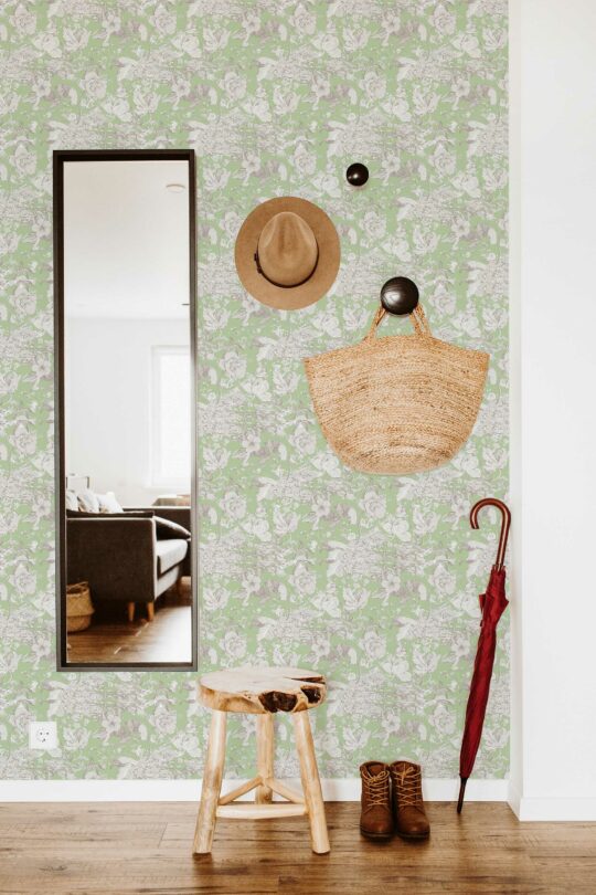 green kitchen peel and stick removable wallpaper