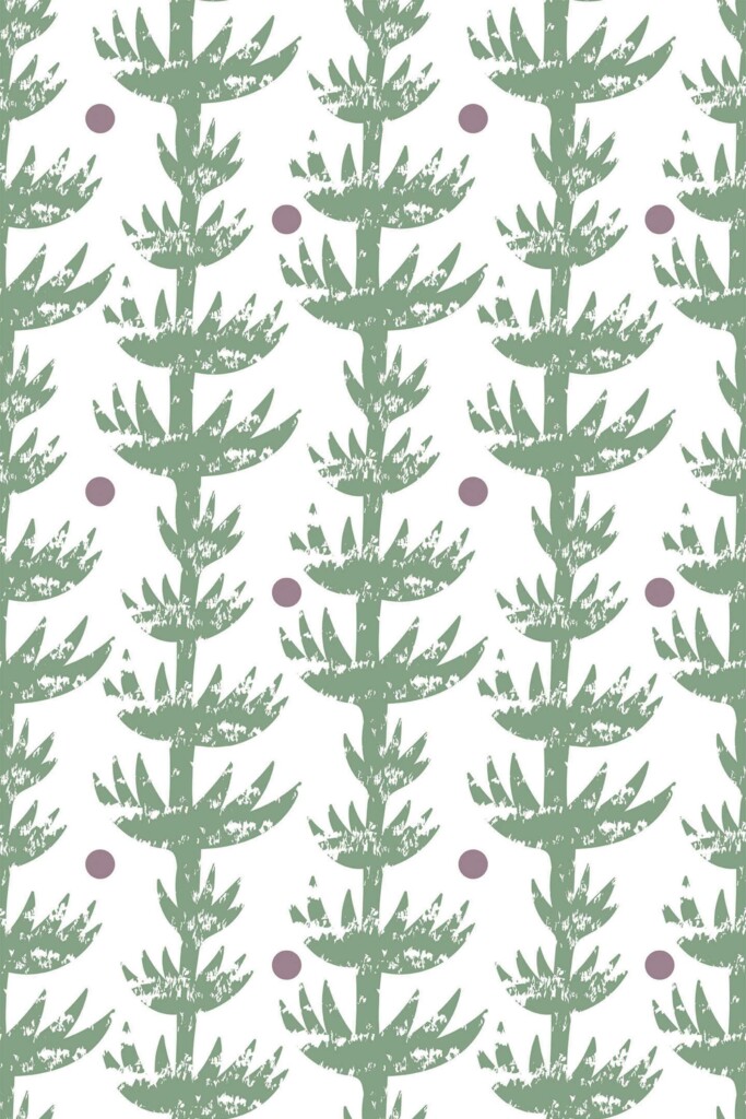 Sage Serenity Cactus Self-Adhesive Wallpaper by Fancy Walls