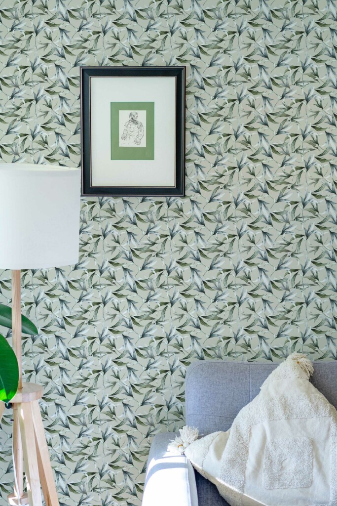 Traditional Verdant Sage Whispers wallpaper from Fancy Walls