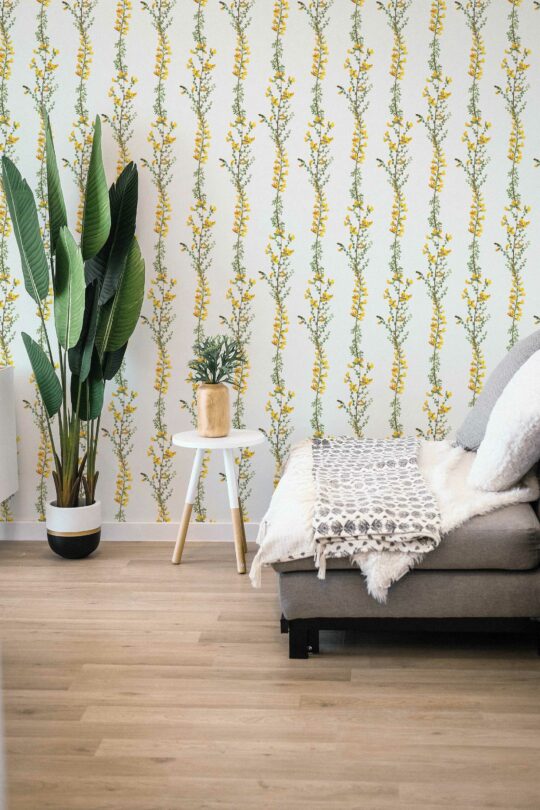 Beige Botanicals self-adhesive wallpaper by Fancy Walls