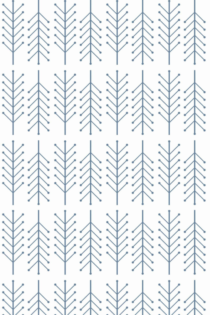 Pattern repeat of Scandinavian arrow removable wallpaper design