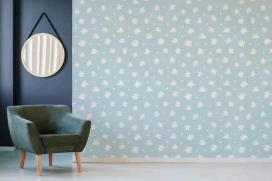 Minimalist floral wallpaper for walls