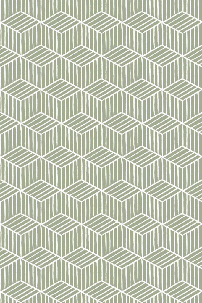 Pattern repeat of Seamless cube removable wallpaper design