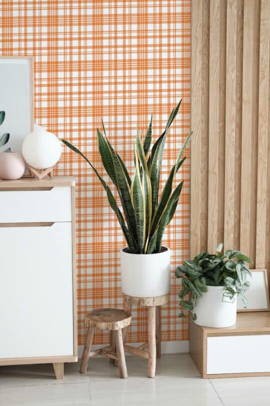 seamless plaid non-pasted wallpaper