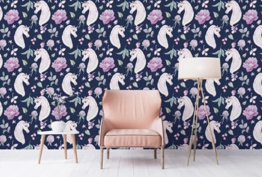 seamless unicorn non-pasted wallpaper