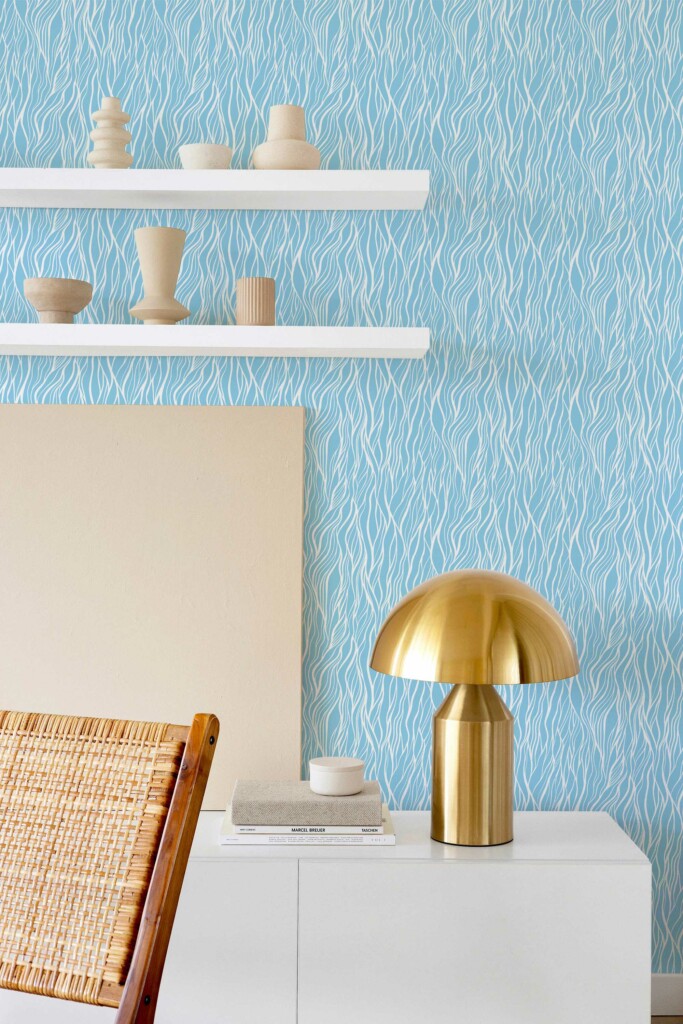 Fancy Walls Seamless Waves self-adhesive wallpaper