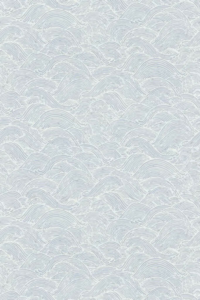 Pattern repeat of Seamless waves removable wallpaper design