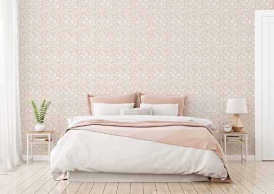pink and white seamless unpasted wallpaper