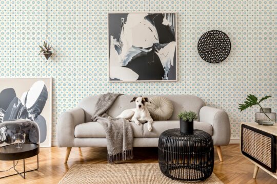Coastal Blues unpasted wallpaper by Fancy Walls