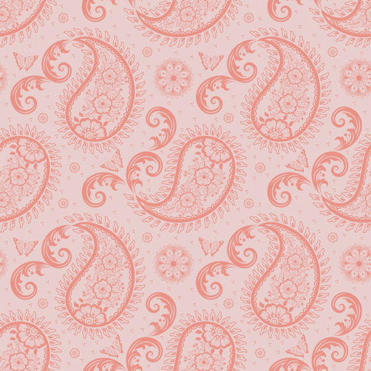 Unpasted pink paisley wallpaper from Fancy Walls