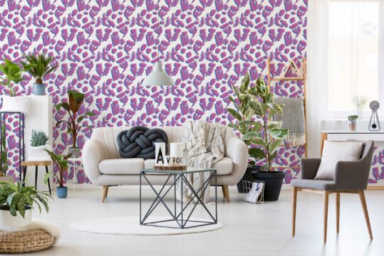 silkscreen shapes non-pasted wallpaper