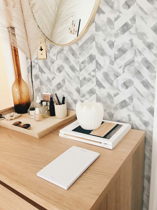 Whispered Graphite removable wallpaper by Fancy Walls