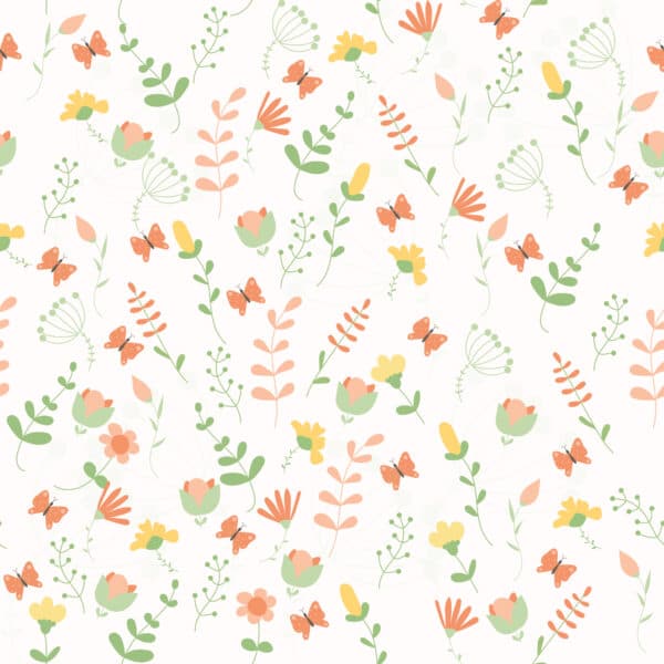 colorful small flower peel and stick removable wallpaper
