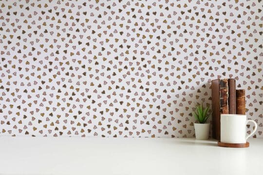 brown small unpasted wallpaper
