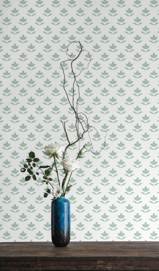 Minimalist plants peel and stick wallpaper