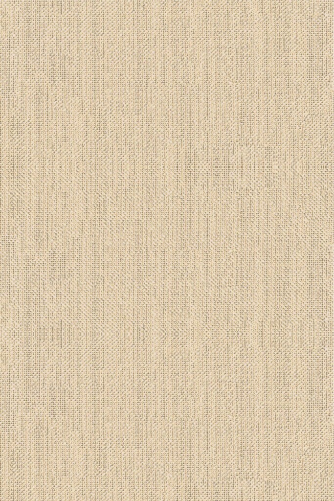 Close-up view of the Sand Retro Talbott Grasscloth wallpaper, showing a soft faux grasscloth texture in warm beige tones. The woven detail brings subtle depth and a natural look to any wall. Fancy Walls removable peel and stick or non-pasted wallpaper.