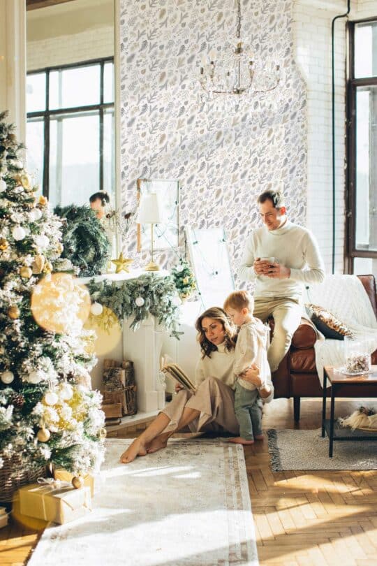 neutral christmas wallpaper