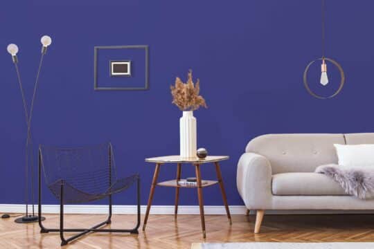 solid color navy blue traditional wallpaper