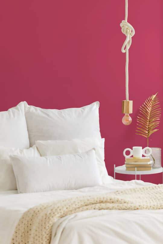 solid color viva magenta traditional wallpaper