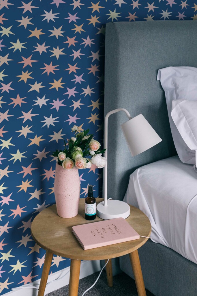 Traditional wallpaper featuring Starlight design by Fancy Walls