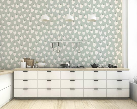 starwberry peel and stick wallpaper for kitchen