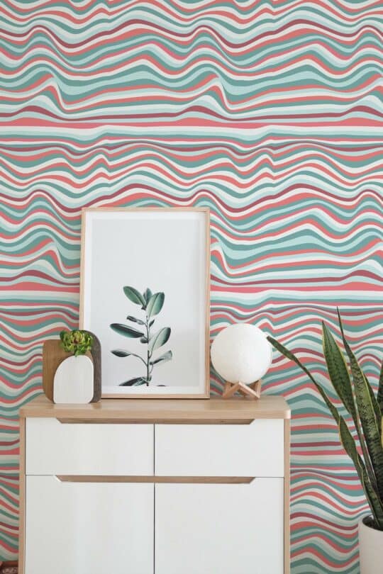 striped multicolor traditional wallpaper