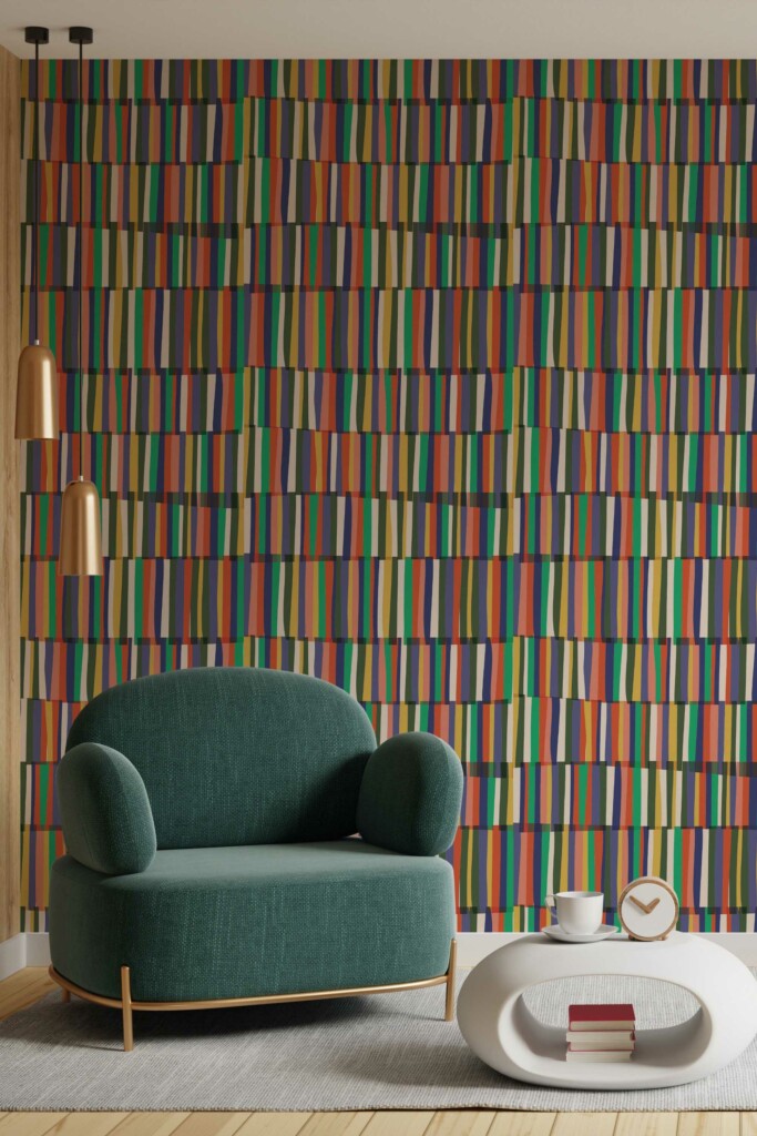 Vibrant Opaque Bands Removable Wallpaper from Fancy Walls