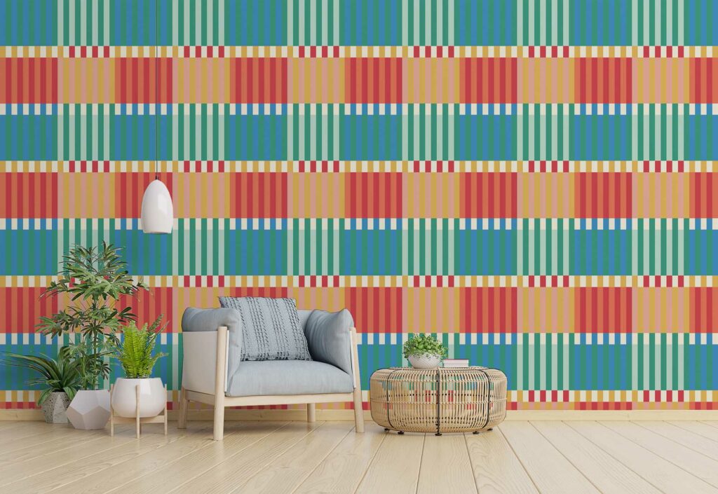 stripes peel and stick wallpaper