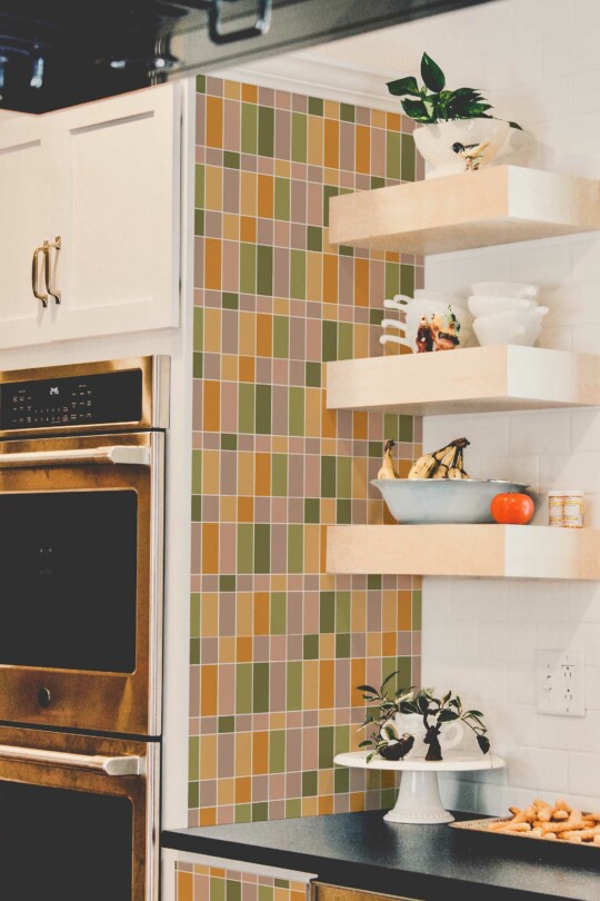 Fancy Walls peel and stick wallpaper for kitchen cabinets