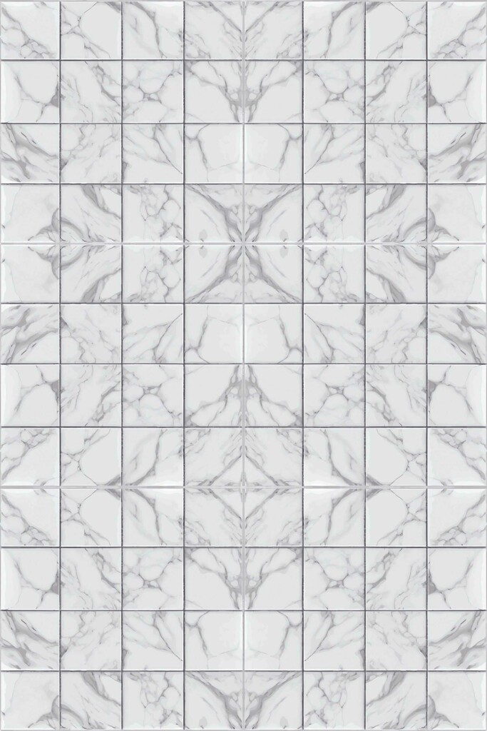 Whispering Grey Tiles removable wallpaper from Fancy Walls