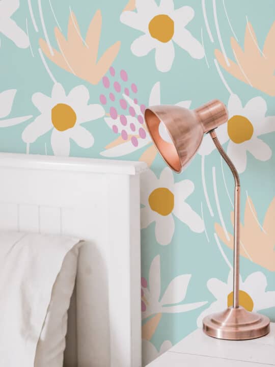 flower peel and stick wallpaper