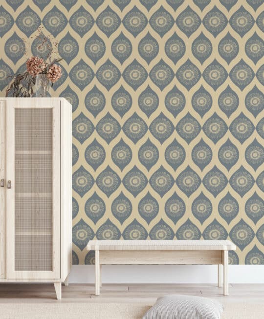 beige and gray stick and peel wallpaper