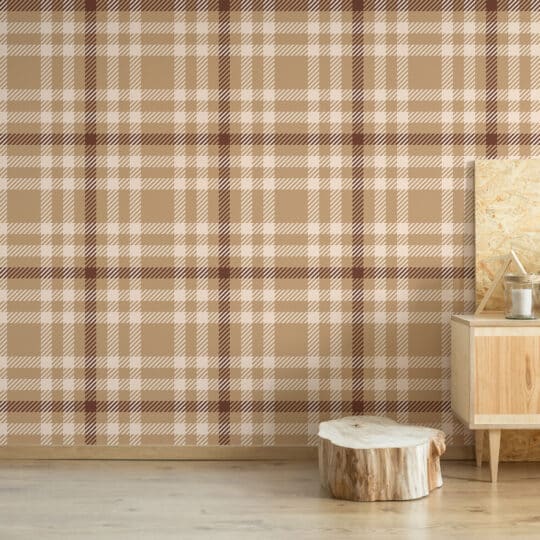 Plaid wallpaper - Peel and Stick or Non-Pasted