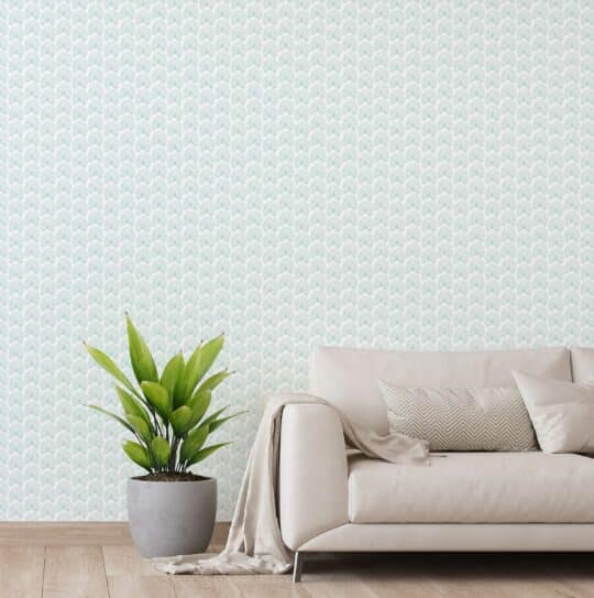 minimalist palm leaf non-pasted wallpaper