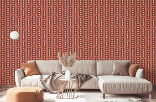 TerraBrick unpasted wallpaper design by Fancy Walls