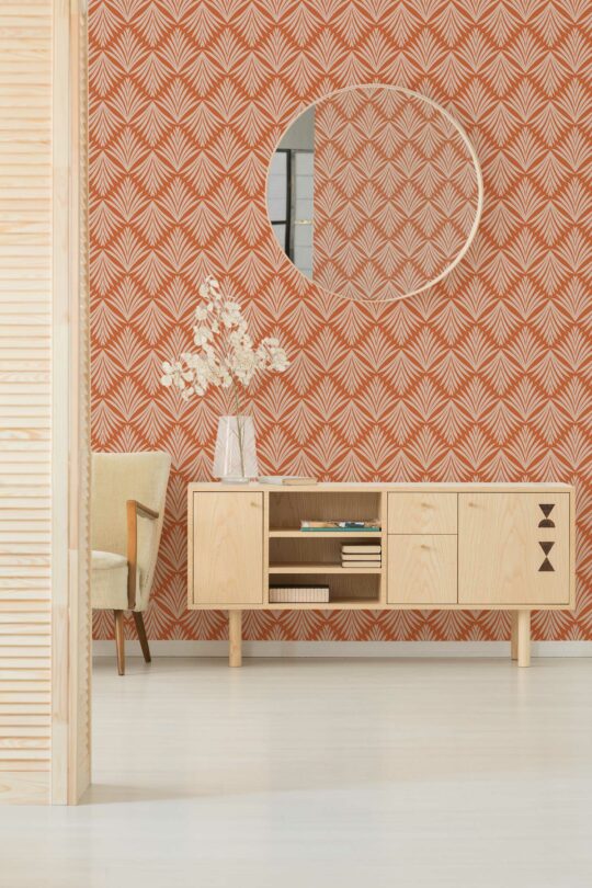 Terracotta Deco Essence wallpaper for walls by Fancy Walls