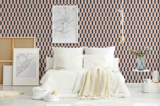 Terracotta Dimensional Depth wallpaper for walls by Fancy Walls