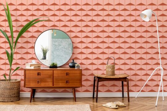Fancy Walls Terracotta Pink Blend self-adhesive wallpaper