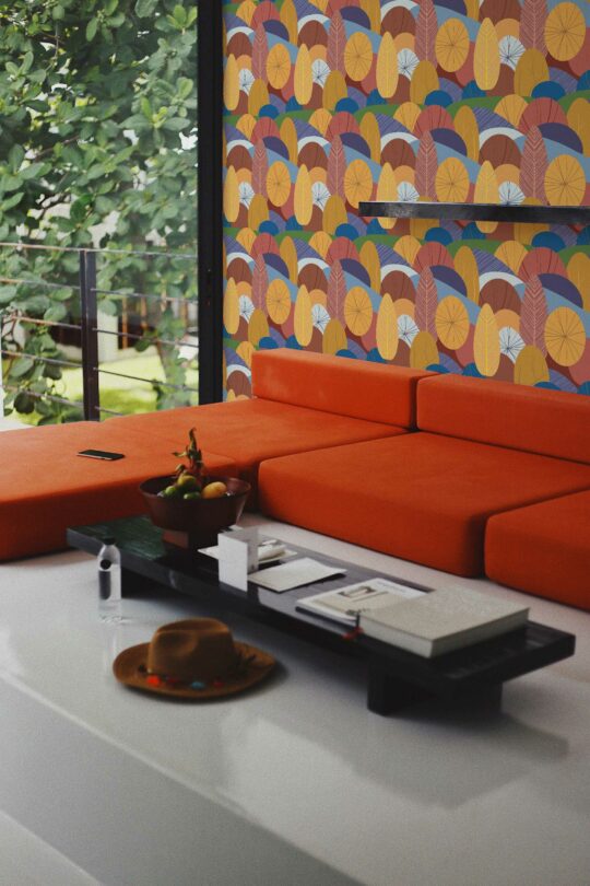 Colorful Autumn Trees self-adhesive wallpaper by Fancy Walls