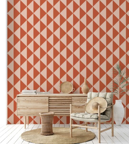 Whimsical Triangle Tango traditional wallpaper by Fancy Walls